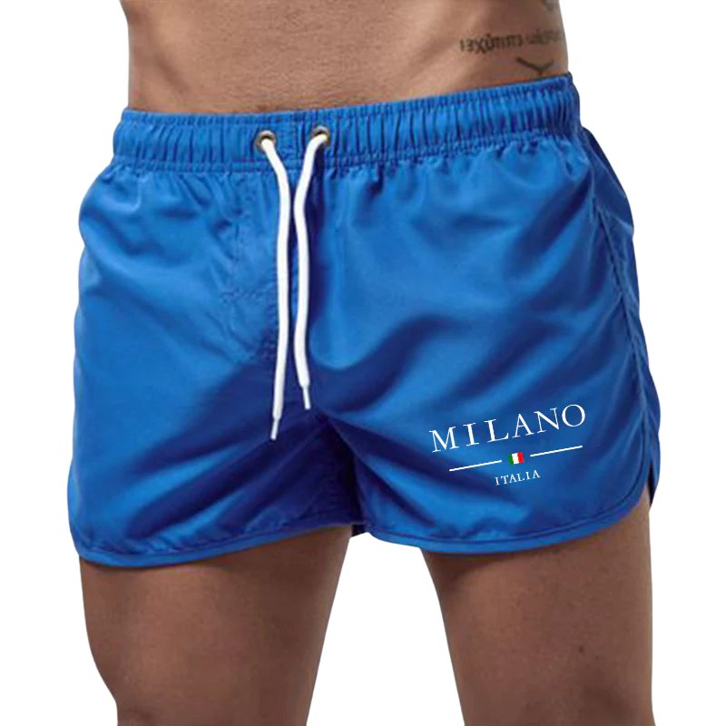 Men's Slim Quick-Dry Swim Shorts - Blue