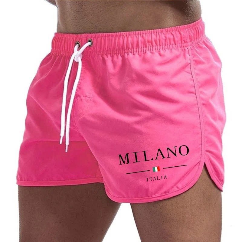 Men's Slim Quick-Dry Swim Shorts - Pink