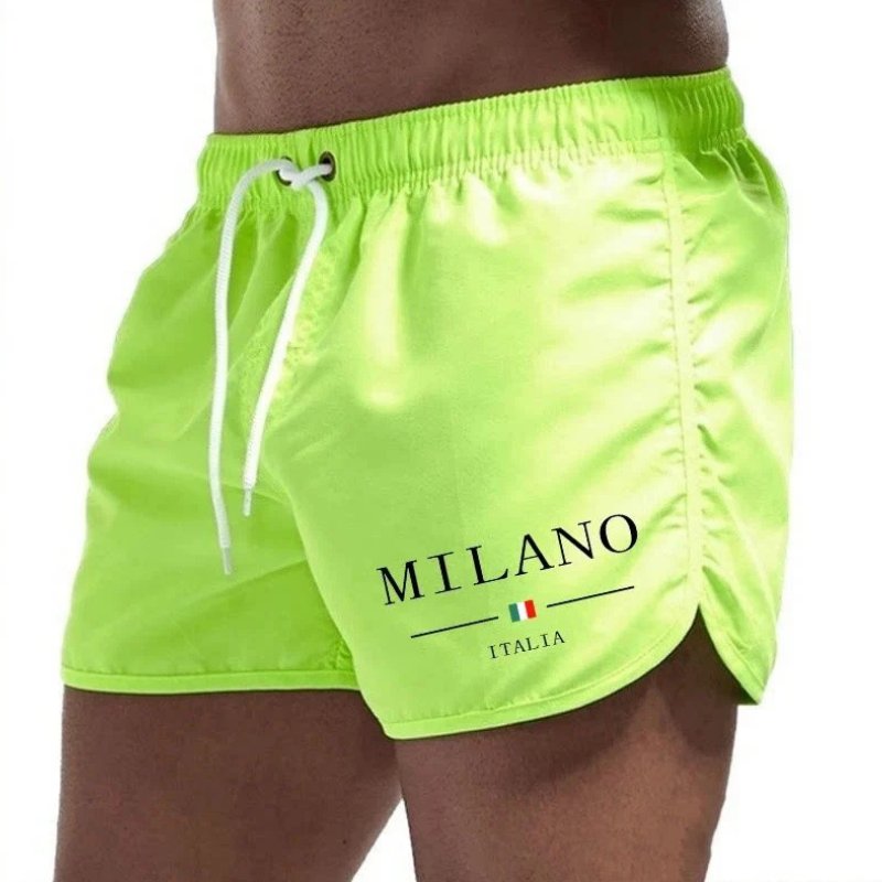 Men's Slim Quick-Dry Swim Shorts - Green