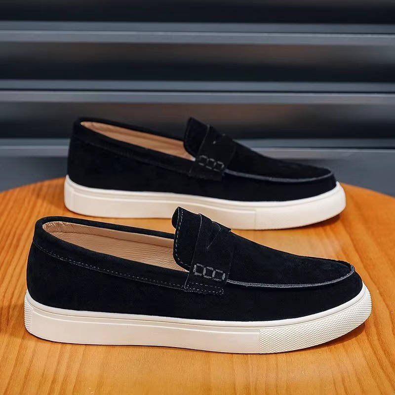 Men's Suede Slip-On Penny Loafers