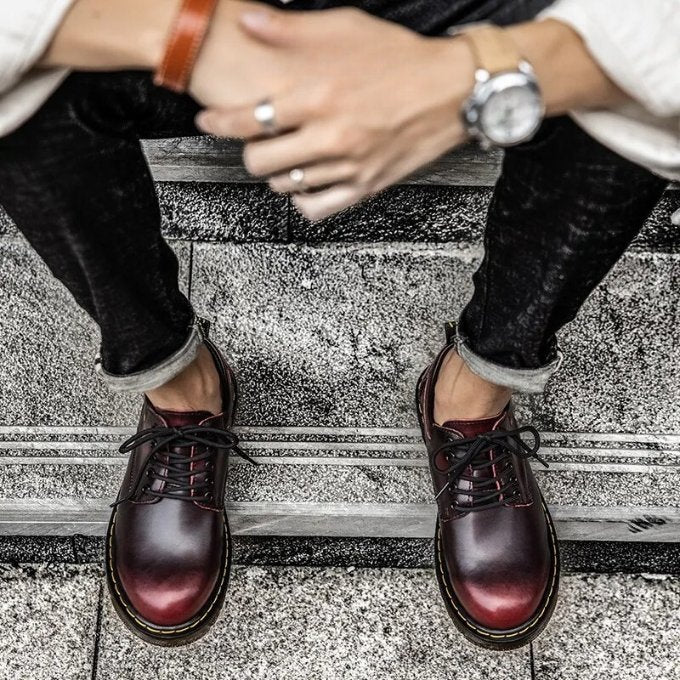 Unisex Leather Oxford Shoes