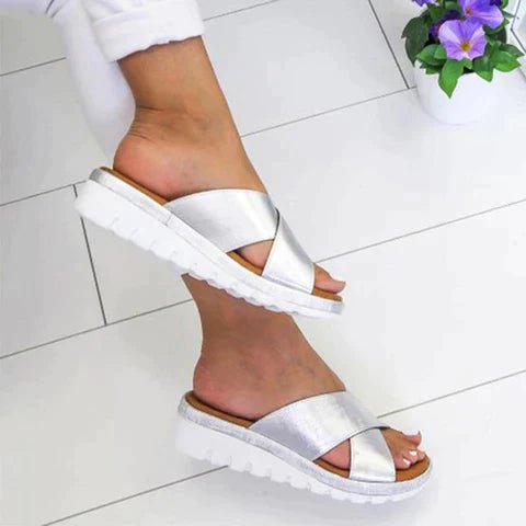 Women's Faux Leather Platform Sandals