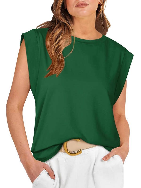 Women's Knit Tank Top - Green