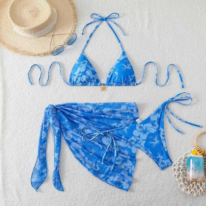Floral Bikini 3 Piece Set