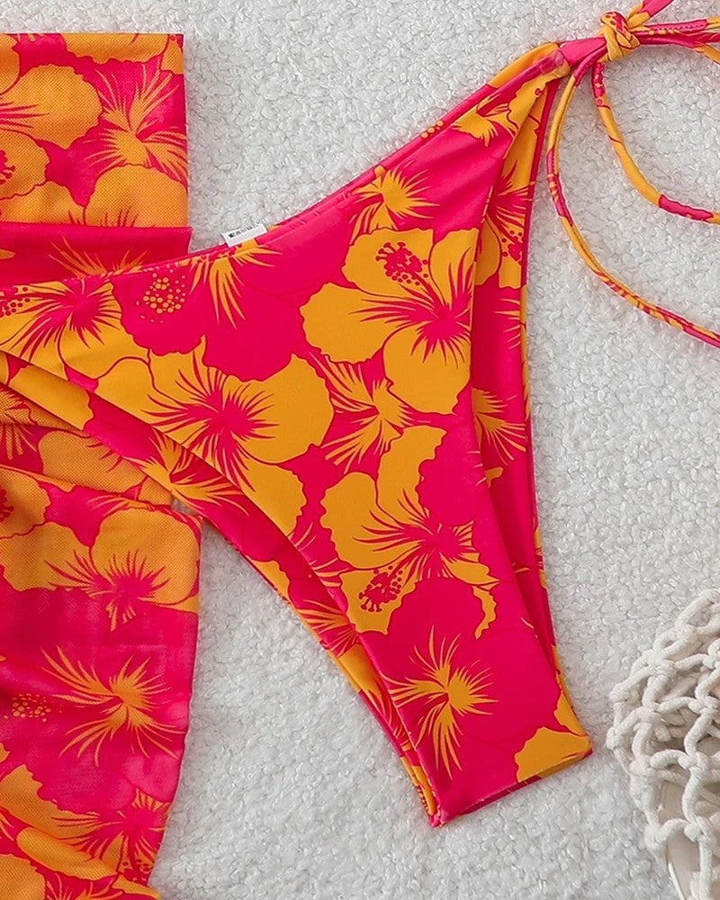 Floral Bikini 3 Piece Set
