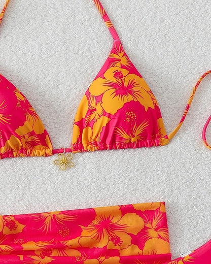 Floral Bikini 3 Piece Set