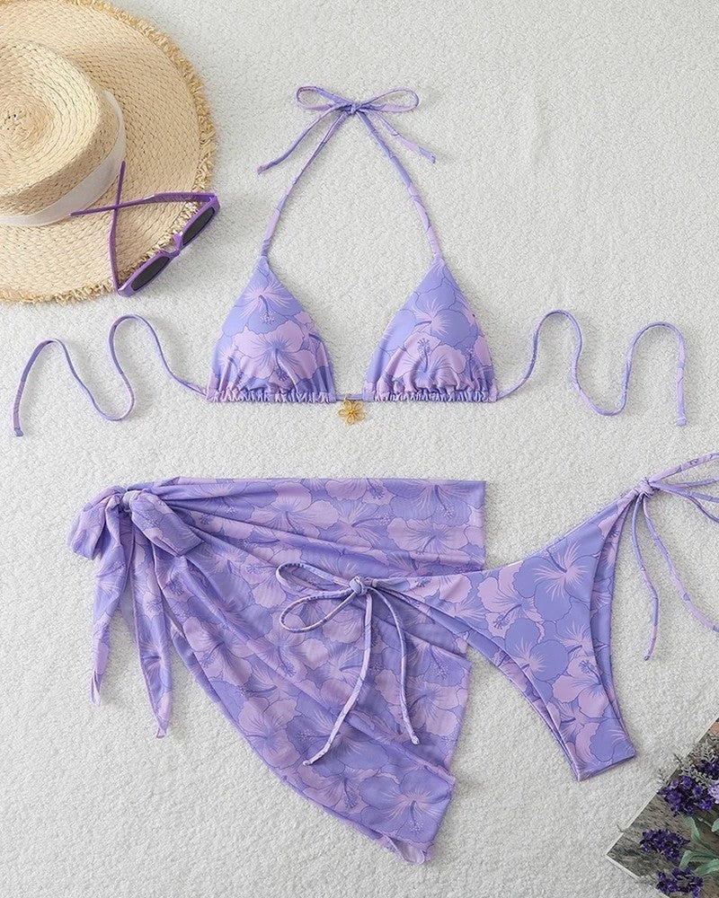 Floral Bikini 3 Piece Set