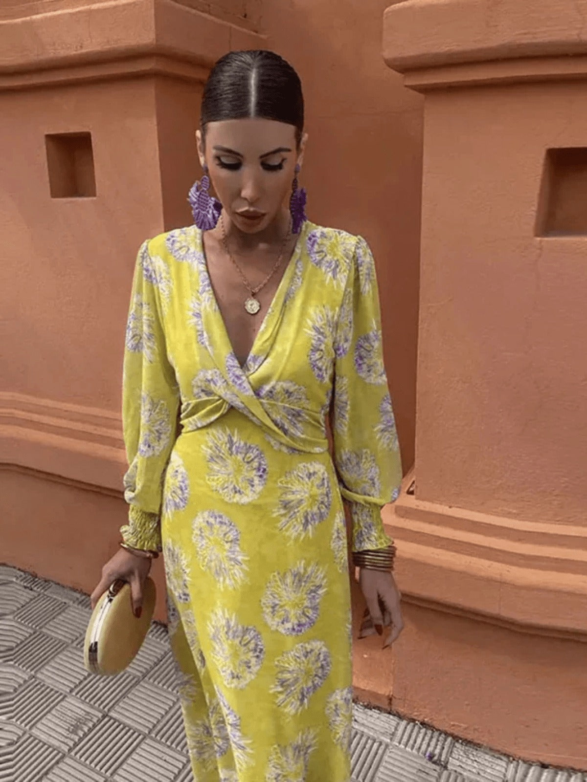 Floral Wedding Guest Maxi Dress