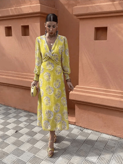 Floral Wedding Guest Maxi Dress