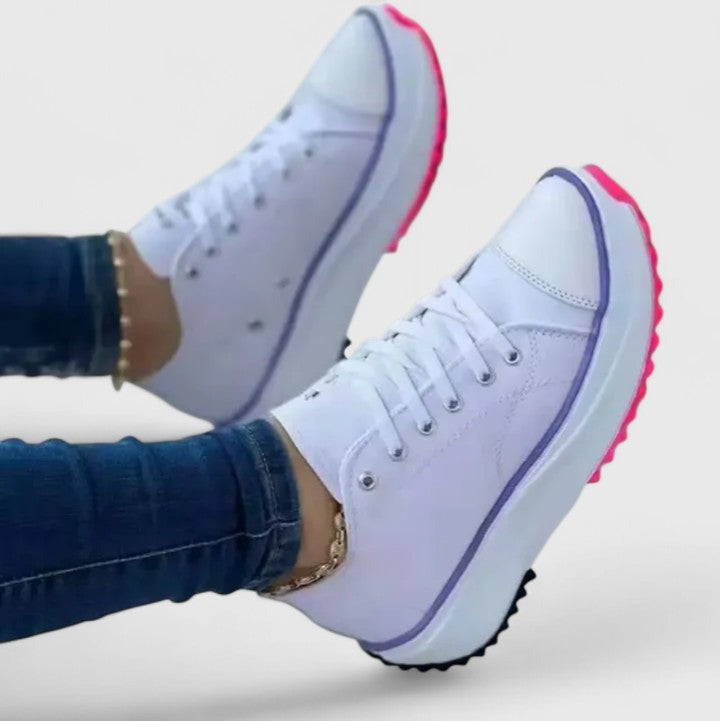 Chunky Platform Sneakers - White