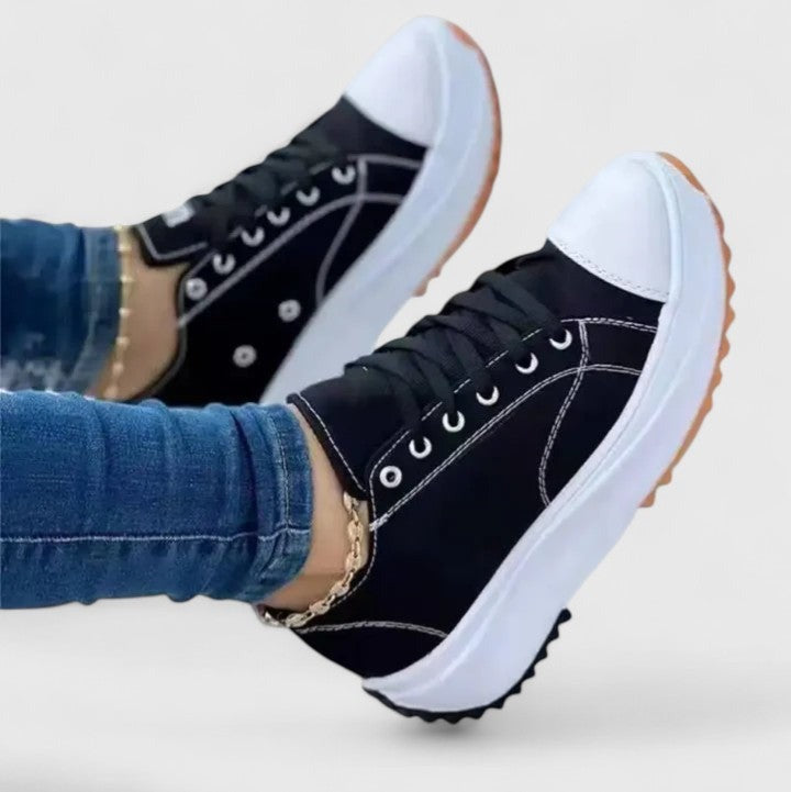 Chunky Platform Sneakers - Black