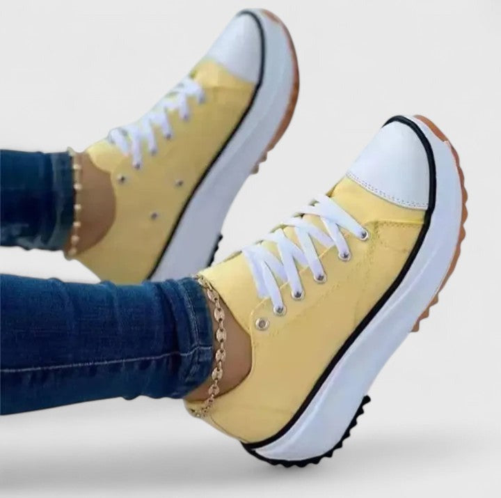 Chunky Platform Sneakers - Yellow