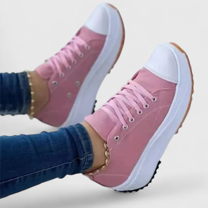 Chunky Platform Sneakers - Rose