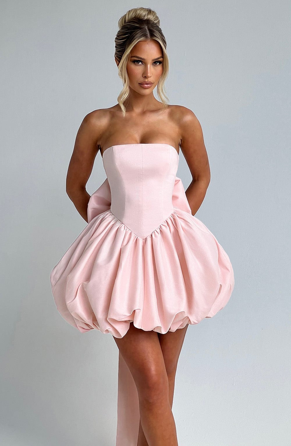 Strapless Corset Mini Dress