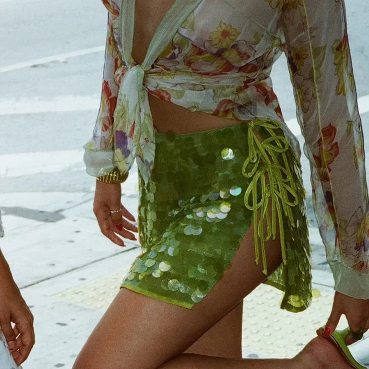Sequin Mini Skirt