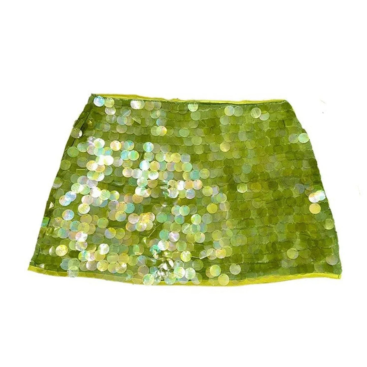 Sequin Mini Skirt - Green