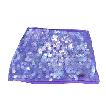 Sequin Mini Skirt - Purple