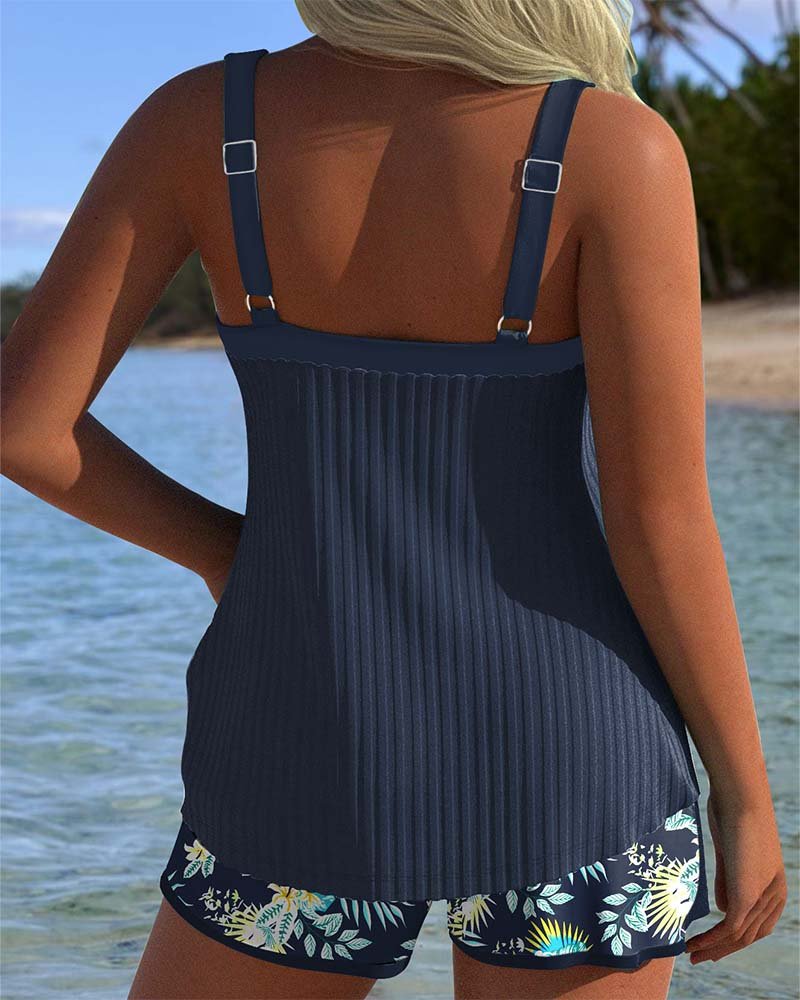 Women's Floral Tankini Set