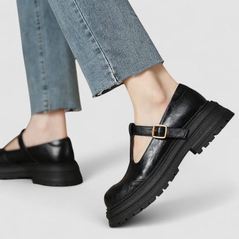 Women's Leather Mary Jane Shoes