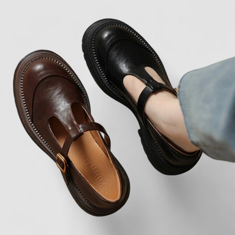 Women's Leather Mary Jane Shoes