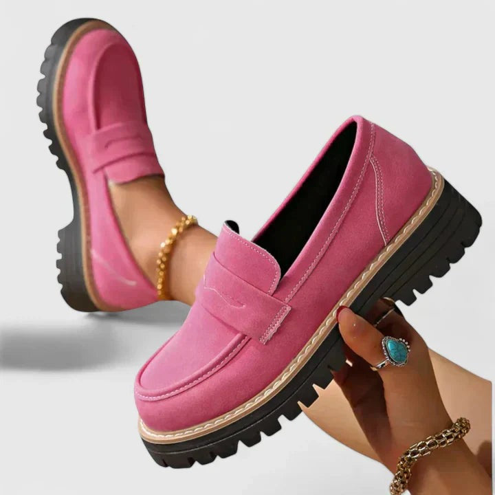 Chunky Platform Loafers - Pink