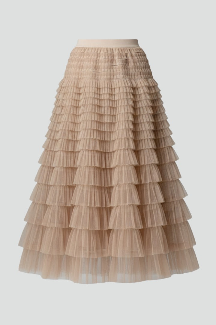 Tulle Midi Skirt