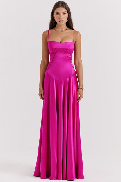 Formal Maxi Dress - Rose Red