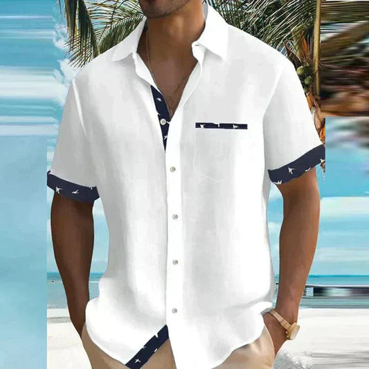 Short Sleeve Summer Shirt - White