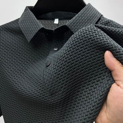 Knit Polo Shirt - Gray