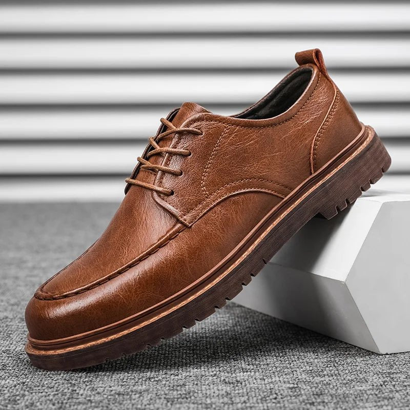 Men's Leather Derby Shoes