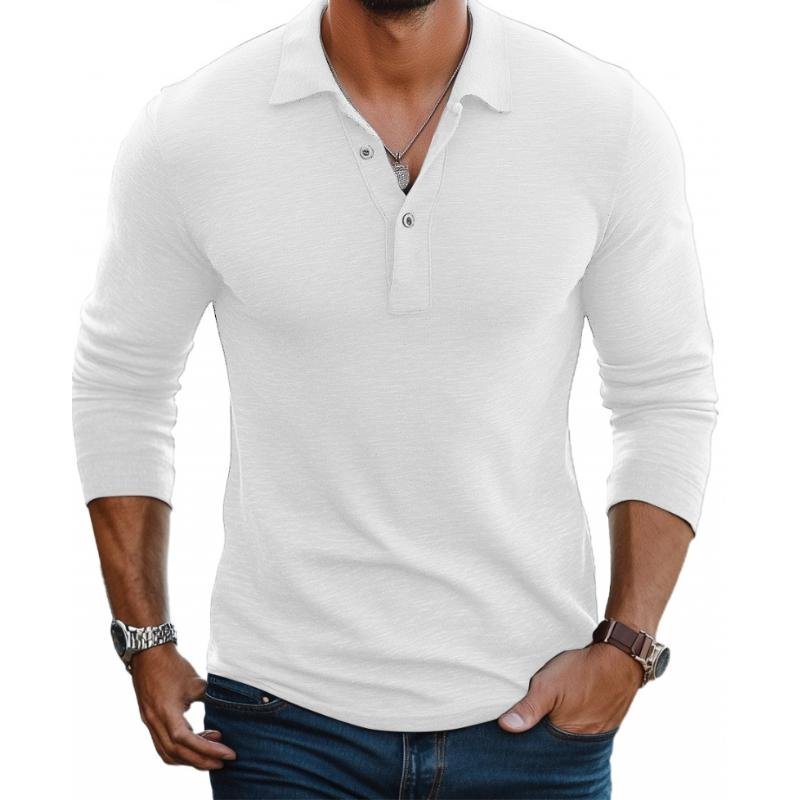 Men's Slim-Fit Polo Shirt - White