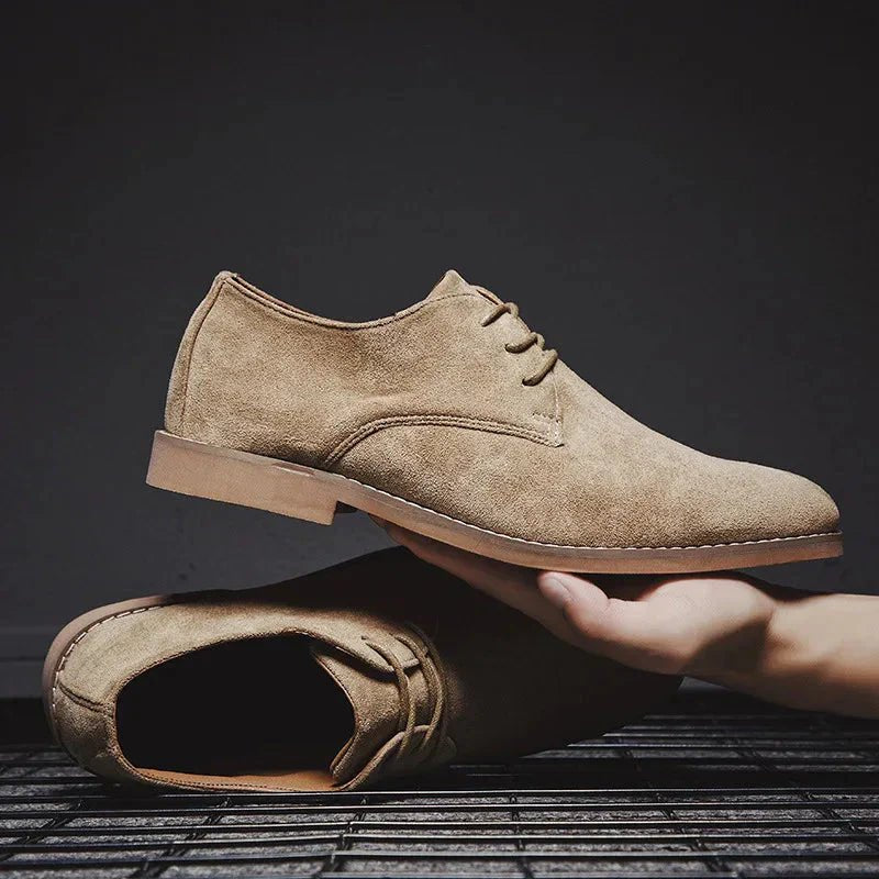 Men's Suede Derby Shoes