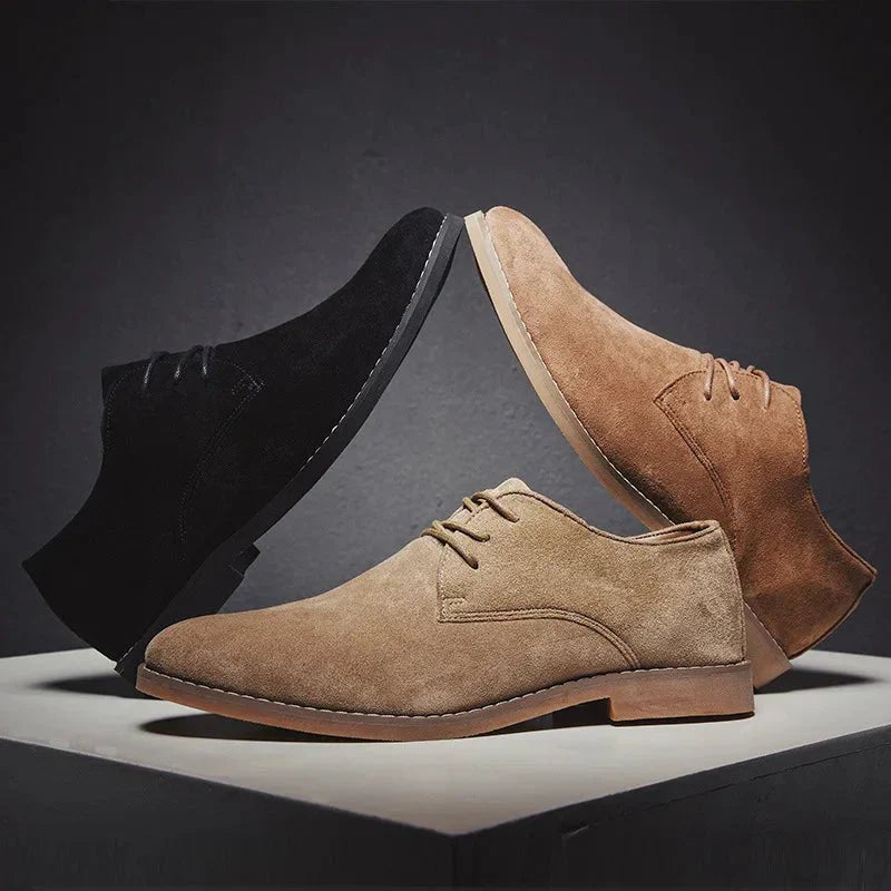 Men's Suede Derby Shoes