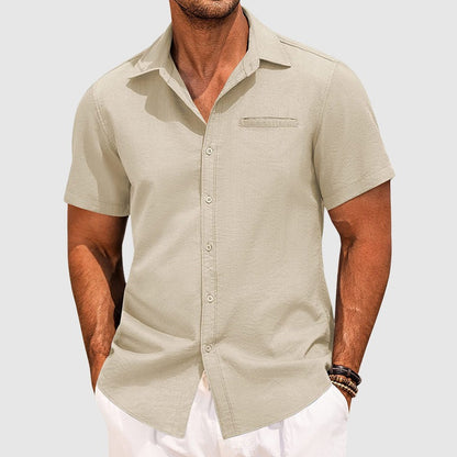 Short Sleeve Shirt - Beige
