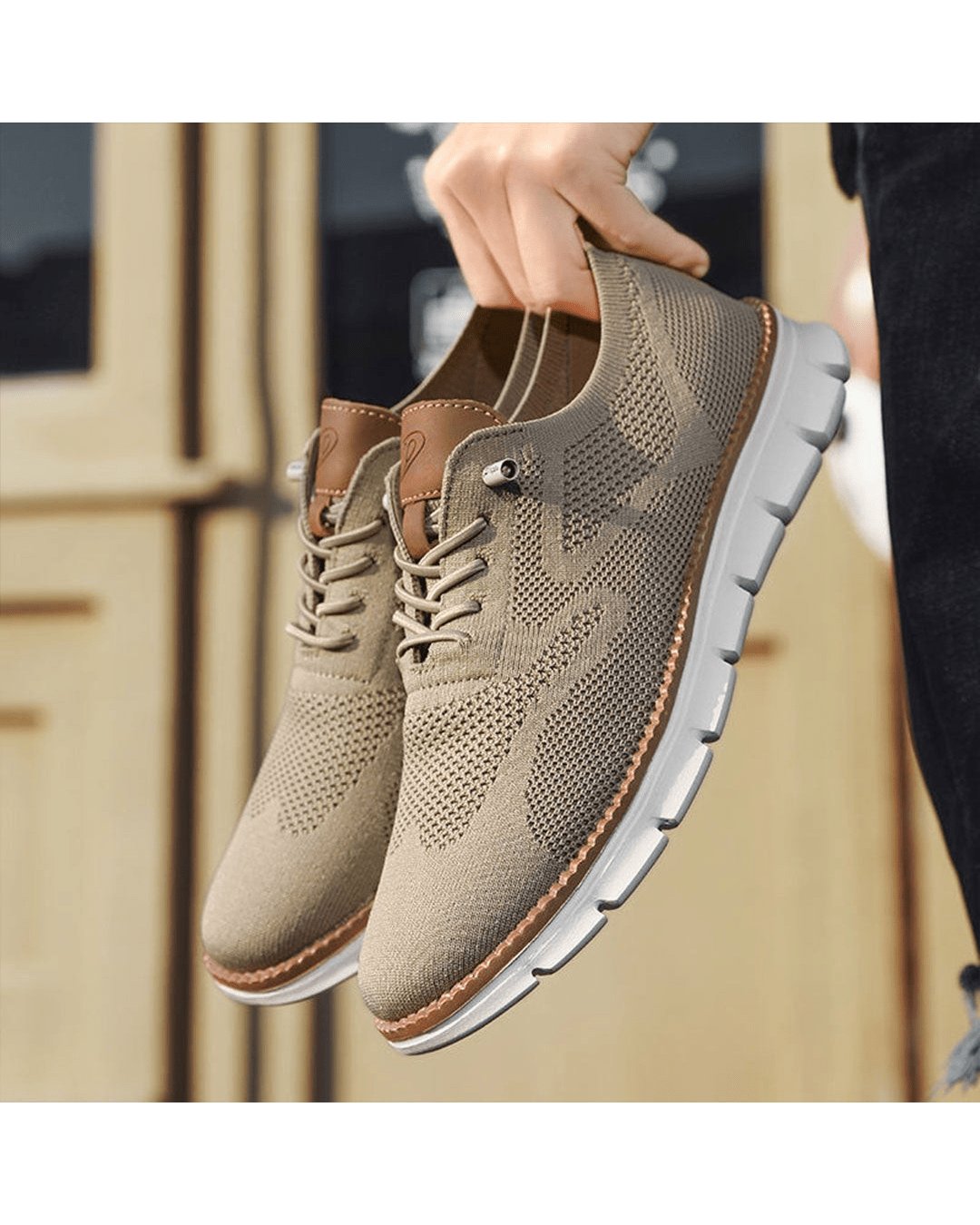 Men's Knit Oxford Sneakers