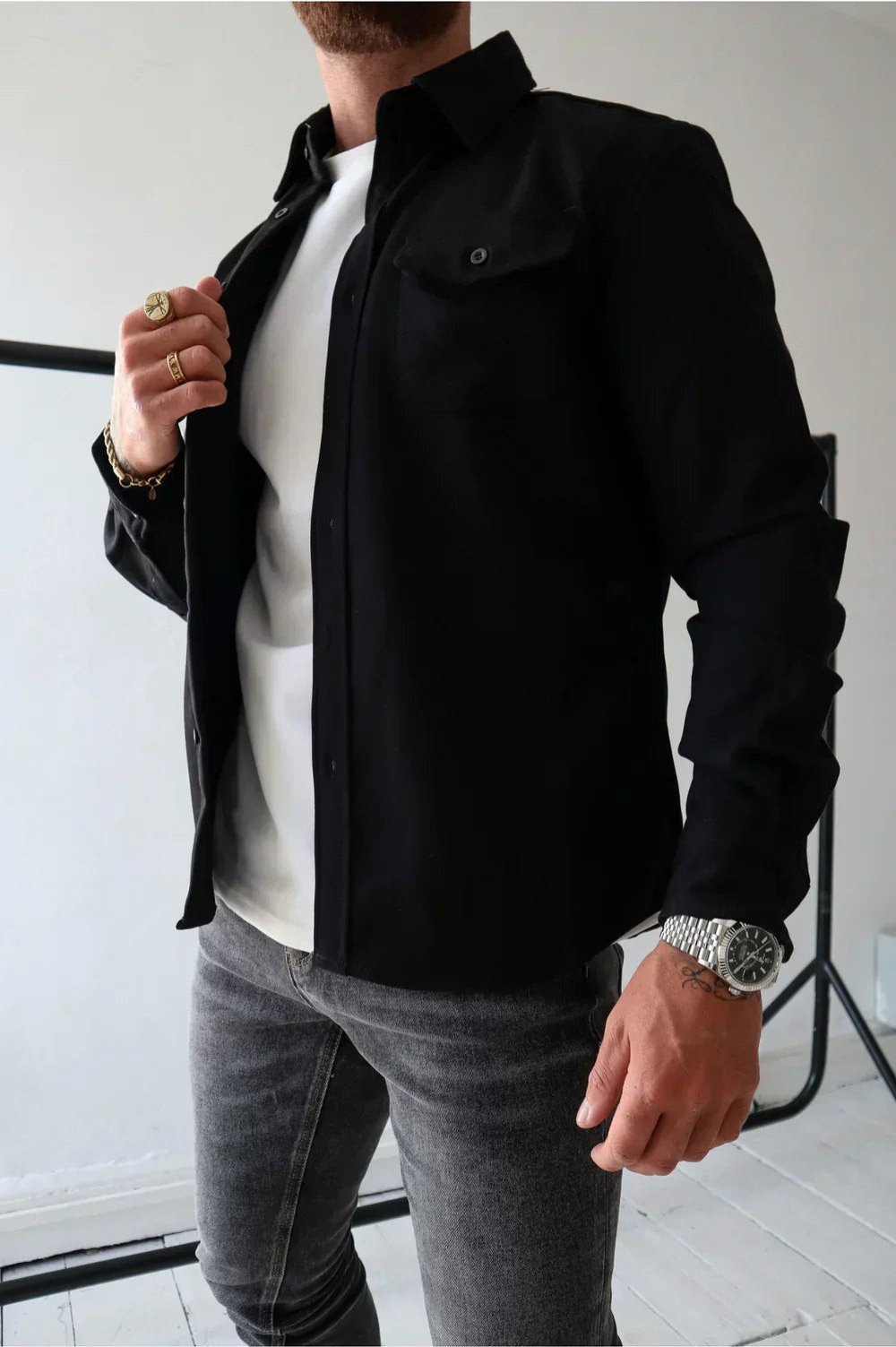 Men's Oversized Cotton Overshirt