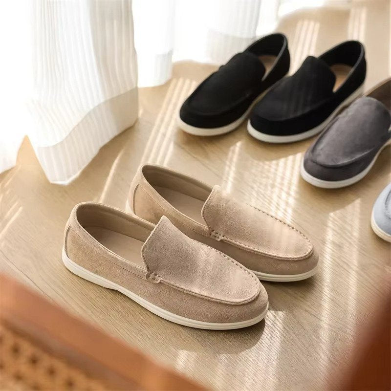 Men's Suede Slip-On Loafers