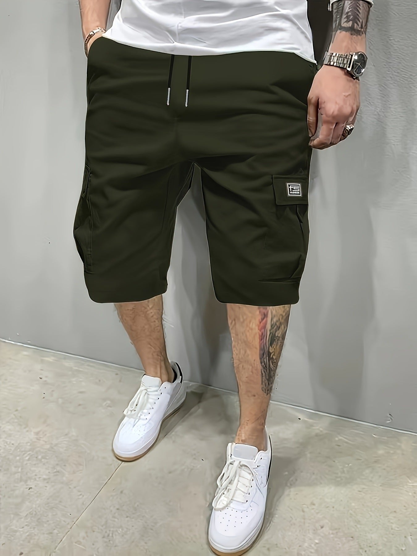 Men's Cargo Shorts - Army Green