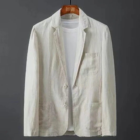 Casual Oversized Blazer - Beige