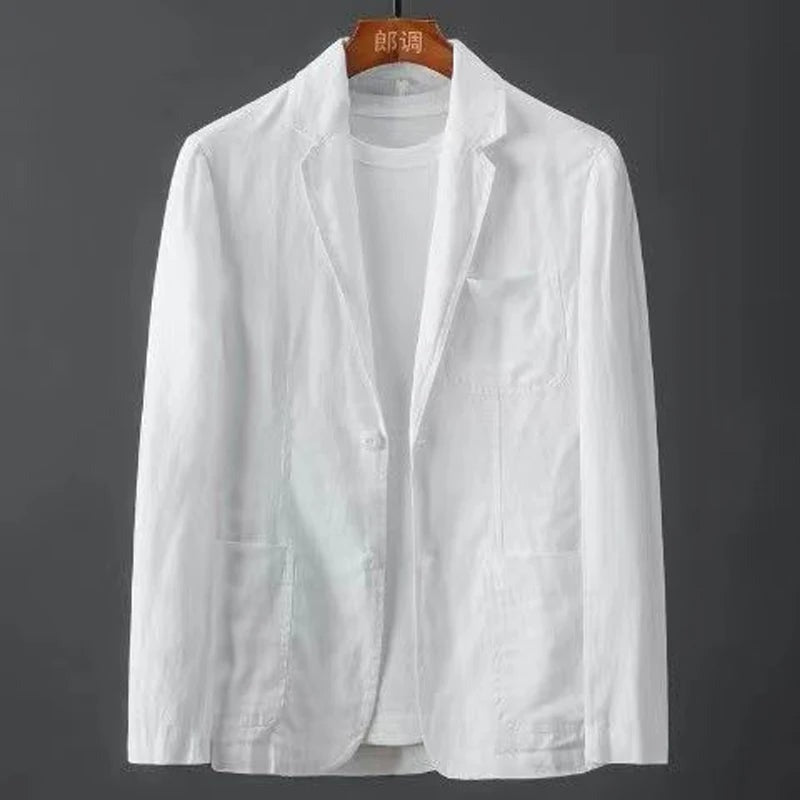 Casual Oversized Blazer - White