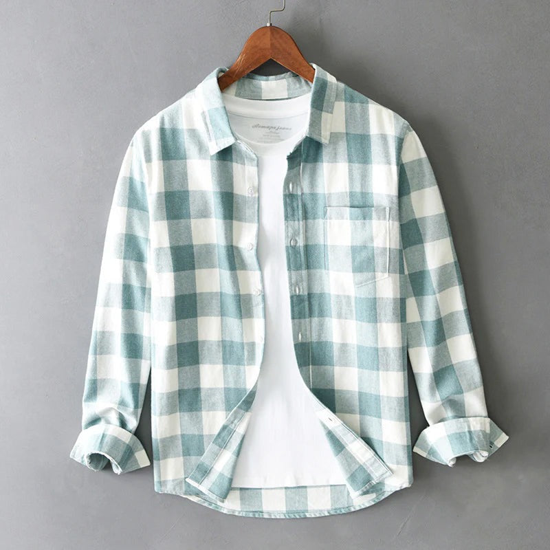 Buffalo Plaid Flannel Shirt - Green
