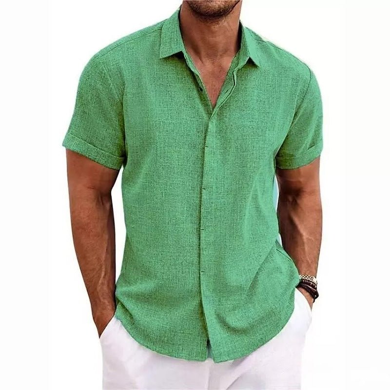 Men's Vacation Short Sleeve Shirt - Green