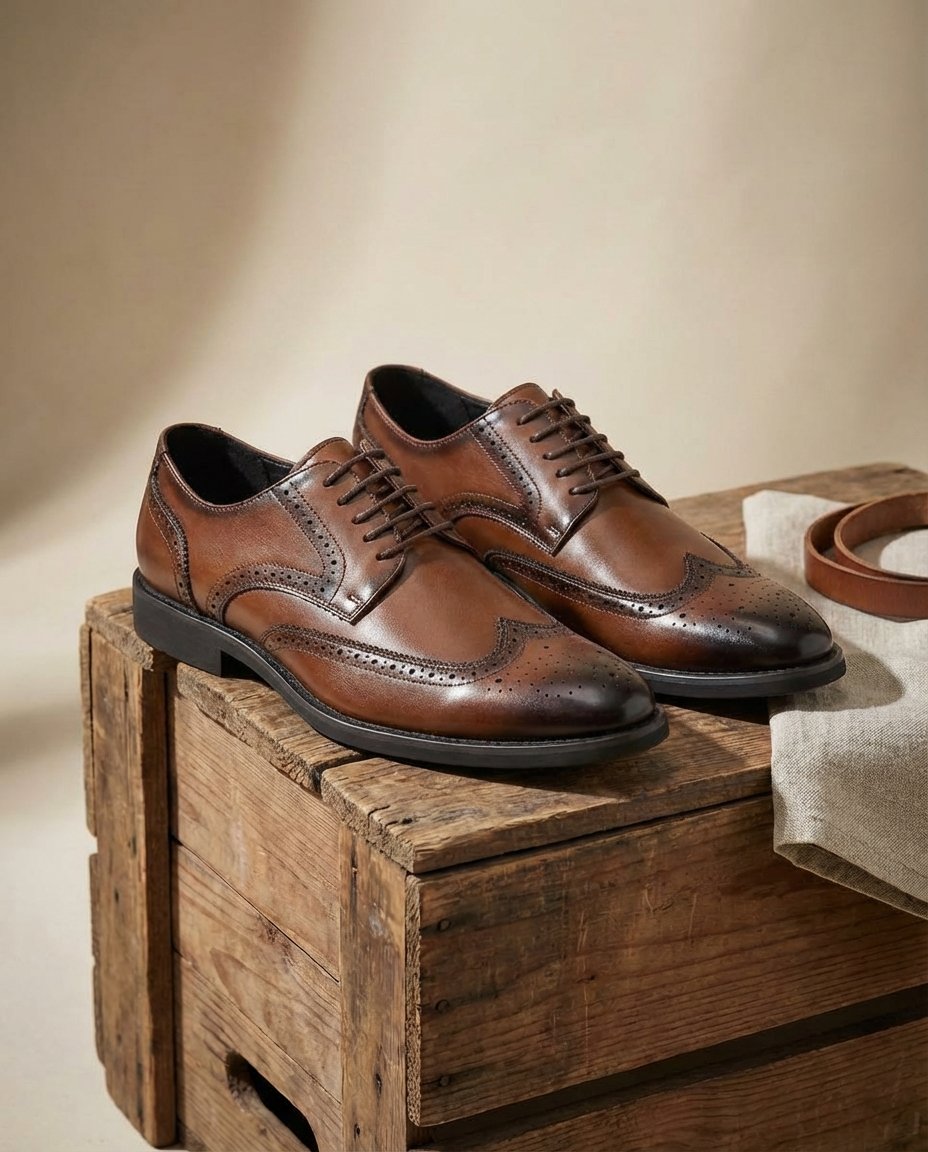Men's Wingtip Brogue Oxford Shoes