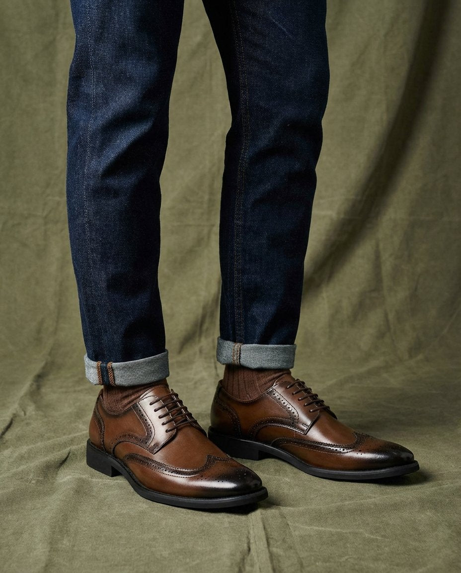 Men's Wingtip Brogue Oxford Shoes