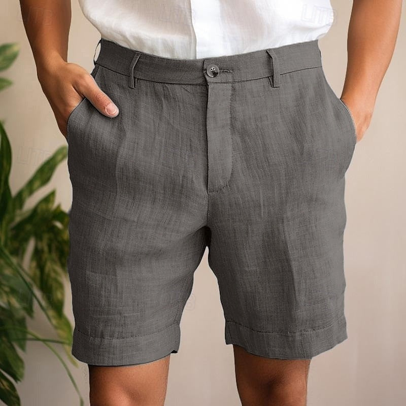 Casual Summer Chino Shorts - Gray