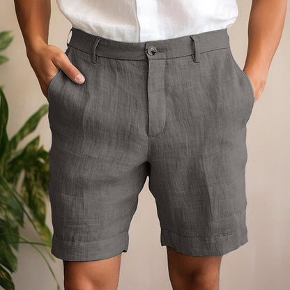 Casual Summer Chino Shorts - Gray