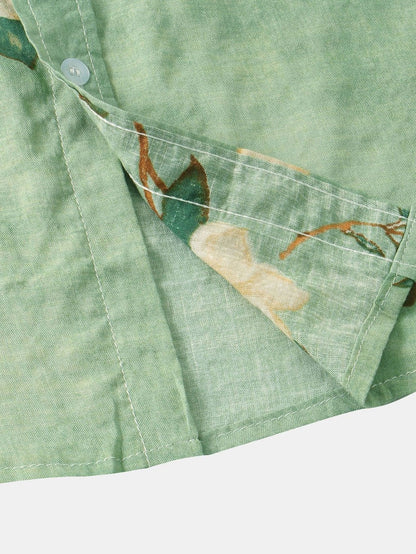 Floral Short Sleeve Hawaiian Shirt