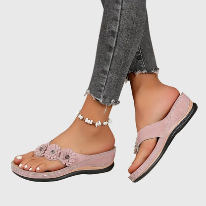 Floral Orthopedic Flip Flops