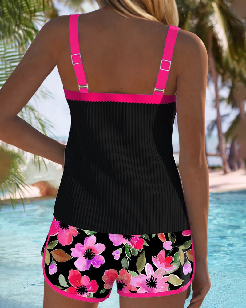 Women's Floral Tankini Set
