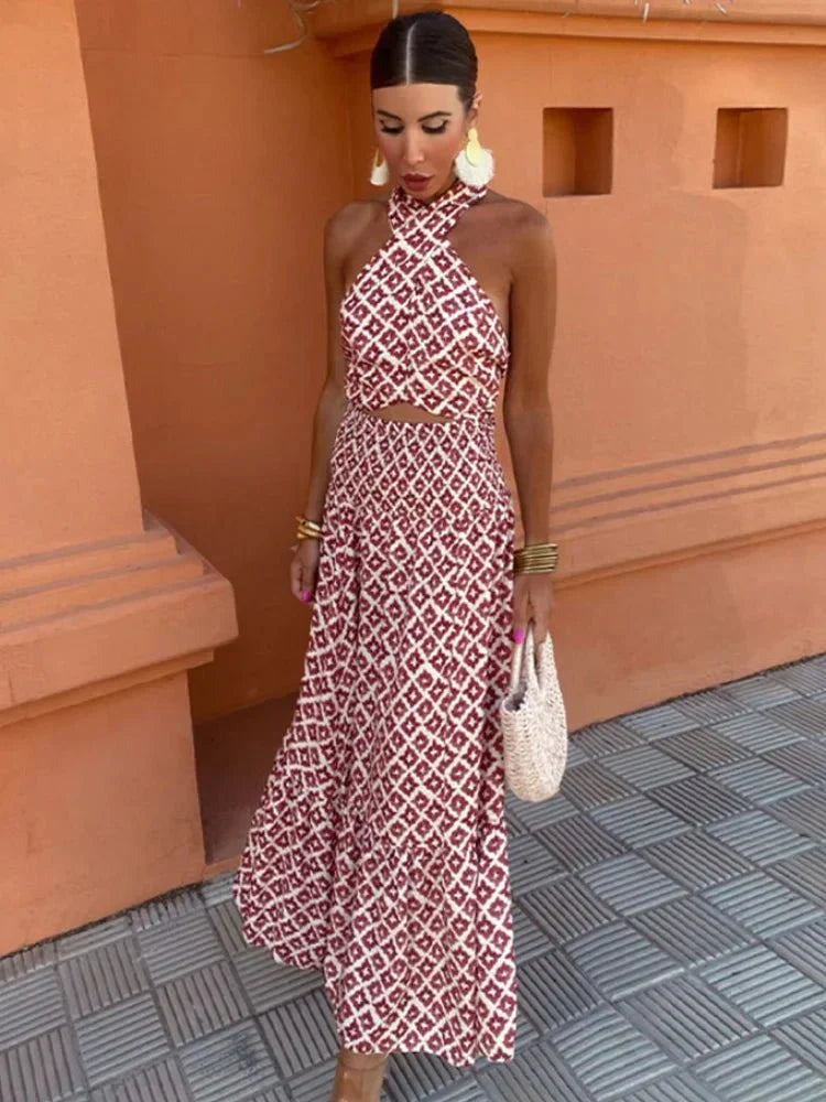 Summer Wedding Guest Dress - Red